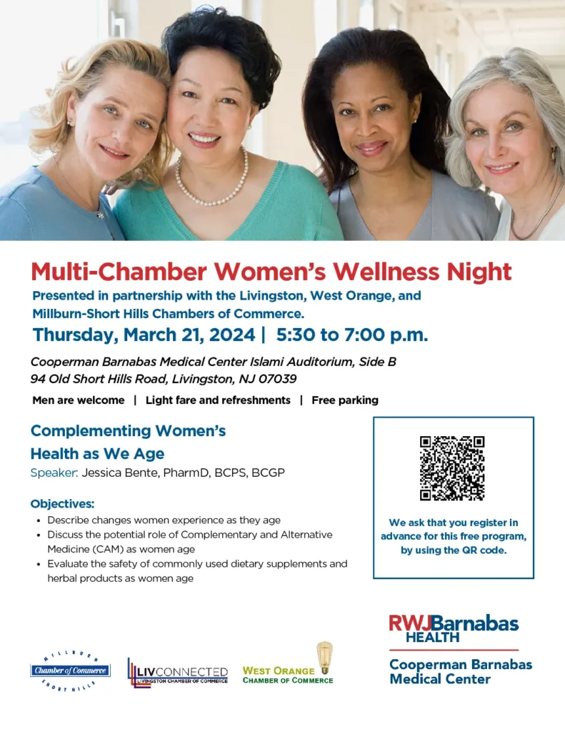 Multi-Chamber Women’s Wellness Night – Thursday, March 21st, 2024 – 5:30-7:00pm